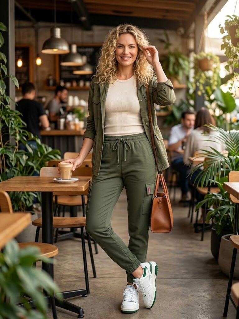 calça cargo mandalun verde 40