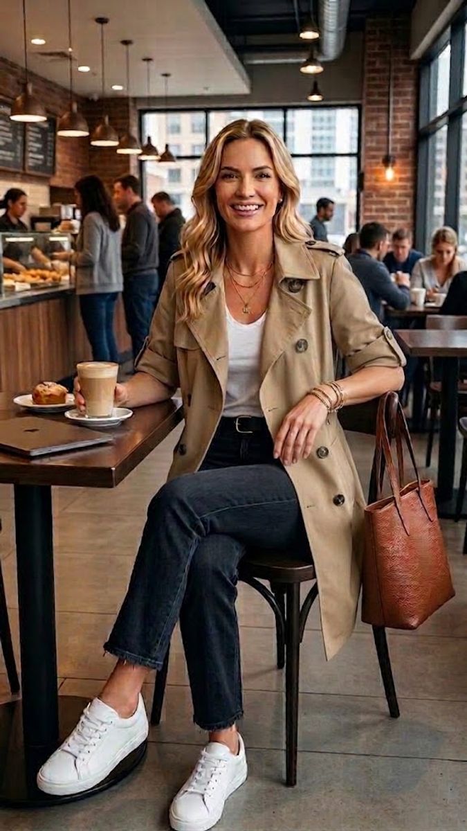 trench coat acácia bege